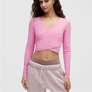 Lululemon Pink Wrap Top